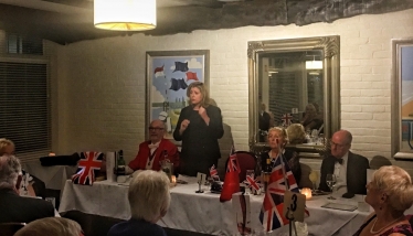 Penny Mordaunt MP making a speech