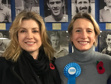 Alison Griffiths with Penny Mordaunt